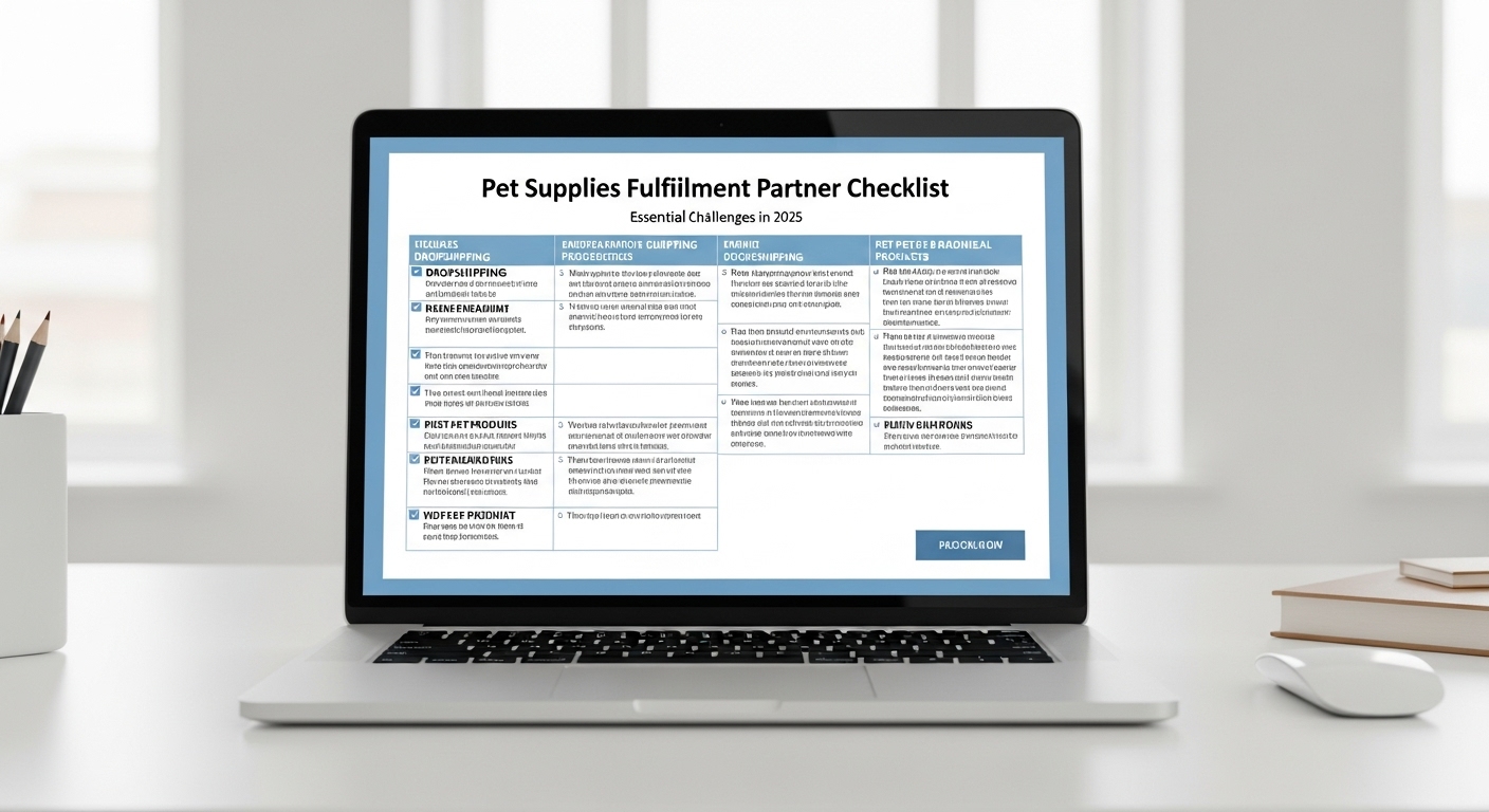 Pet Fulfillment Partner Checklist