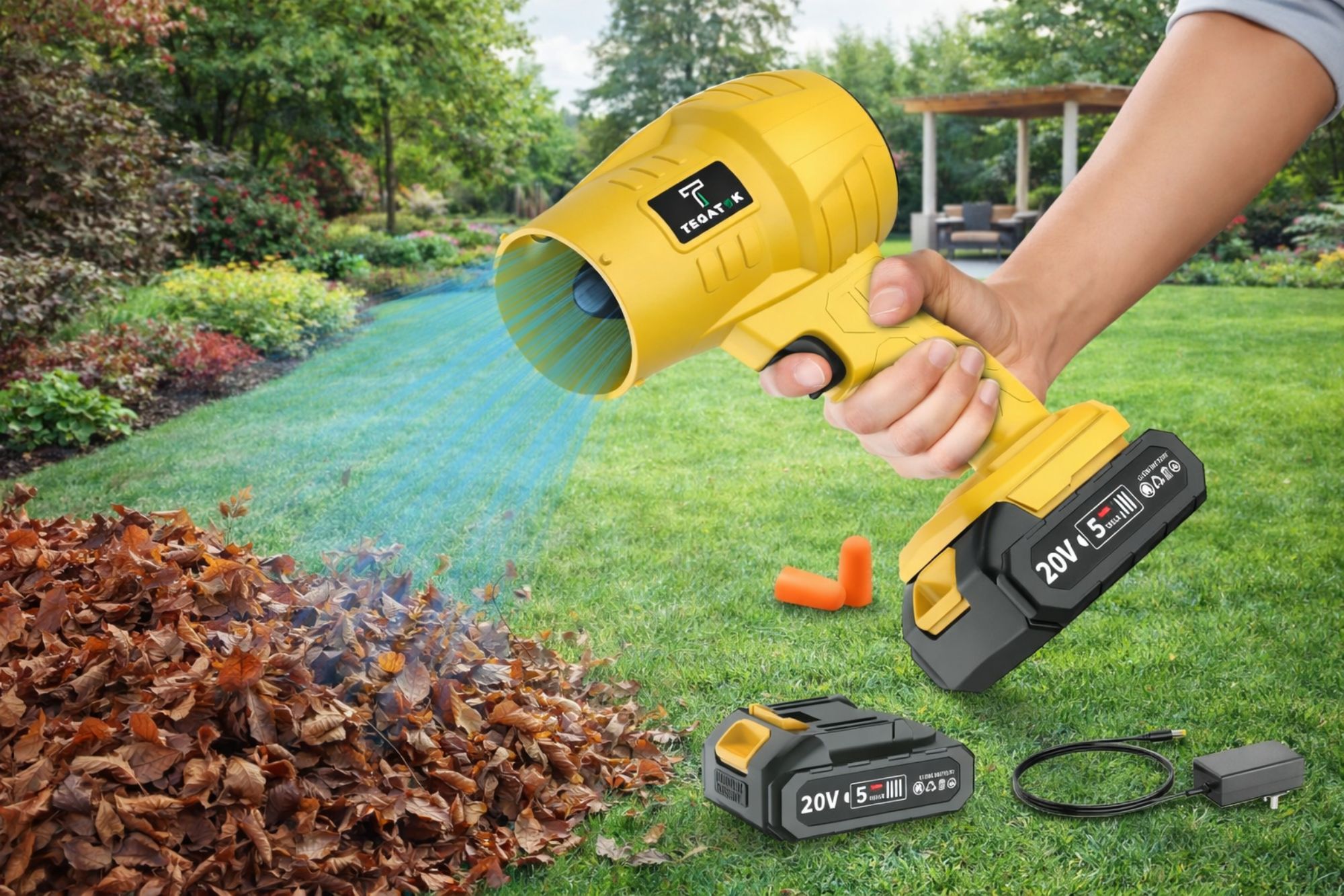 High-Speed Cordless Leaf Blower for Car Detailing and Home Use